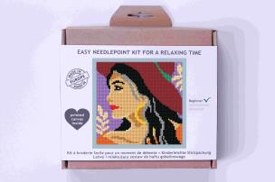 Opakowanie Zestaw do haftu mini gobelinowego Dziewczyna w kapeluszu