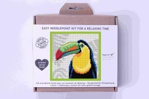 Opakowanie Zestaw do haftu mini gobelinowego Tukan
