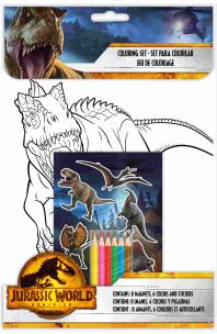 Zestaw do kolorowania Jurassic World JP00011. Wydawca: Kids Euroswan. Multiszop.pl Opakowanie Zestaw do kolorowania Jurassic World JP00011