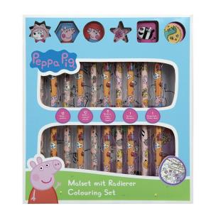 Opakowanie Zestaw do kolorowania z naklejkami Świnka 29el