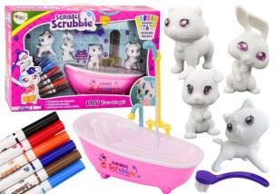 Opakowanie Zestaw do malowania i kąpieli zwierzątek 4szt