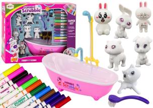 Opakowanie Zestaw do malowania i kąpieli zwierzątek 6szt