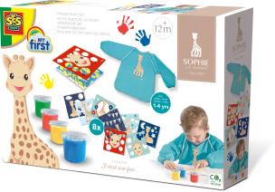 Zestaw do malowania palcami Żyrafa Sophie. Wydawca: SES Creative. Multiszop.pl Opakowanie Zestaw do malowania palcami Żyrafa Sophie