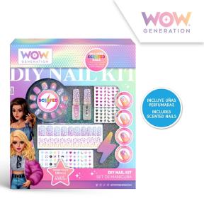 Zestaw do manicure z pachnącymi tipsami WOW. Wydawca: Kids Euroswan. Multiszop.pl Opakowanie Zestaw do manicure z pachnącymi tipsami WOW