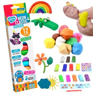 Opakowanie Zestaw do modelowania z ciastem 12 kolorów