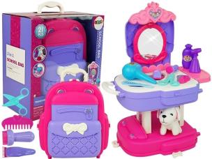 Zestaw do pielęgnacji zwierząt toaletka. Wydawca: Leantoys. Multiszop.pl Opakowanie Zestaw do pielęgnacji zwierząt toaletka