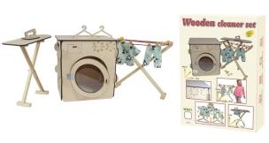 Zestaw do prania drewniany. Wydawca: 3toysm. Multiszop.pl Opakowanie Zestaw do prania drewniany