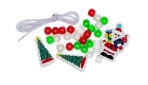 Opakowanie Zestaw do tworzenia biżuterii mikołaj i choinki