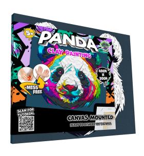 Zestaw do wyklejania plasteliną - Panda. Wydawca: Splat Planet. Multiszop.pl Opakowanie Zestaw do wyklejania plasteliną - Panda