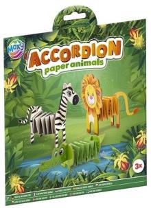 Opakowanie Zestaw do złożenia zwierzatek z papieru Safari