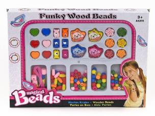 Opakowanie Zestaw drewnianych koralików