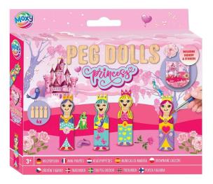 Opakowanie Zestaw drewnianych laleczek do malowania Princess