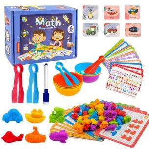 Zestaw edukacyjny nauka kolorów liczenia. Wydawca: Maksik. Multiszop.pl Opakowanie Zestaw edukacyjny nauka kolorów liczenia