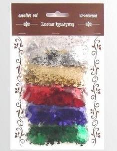 Opakowanie Zestaw elementów z folii śnieżynki 5g