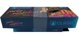 Opakowanie Zestaw farby plakatowe + plastelina 10 kolorów