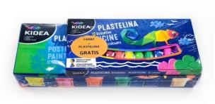 Opakowanie Zestaw farby + plastelina KIDEA