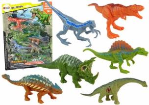 Opakowanie Zestaw figurki dinozaury kolorowe 6 szt