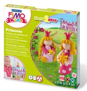 Zestaw Fimo Kids Form&Play 4 x 42g Księżniczki. Wydawca: STAEDTLER. Multiszop.pl Opakowanie Zestaw Fimo Kids Form&Play 4 x 42g Księżniczki