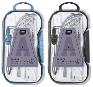 Opakowanie Zestaw geometryczny w pudełku 7el Academy mix