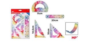 Opakowanie Zestaw geometryczny wielokolorowy 4el