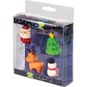 Okładka książki Zestaw Gumek Świątecznych Blister X4 89679 Centrum