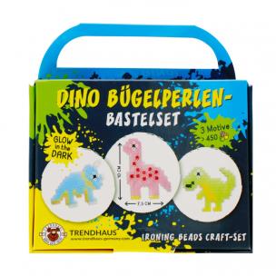 Zestaw koralików do prasowania DINO glow. Wydawca: TRENDHAUS. Multiszop.pl Opakowanie Zestaw koralików do prasowania DINO glow
