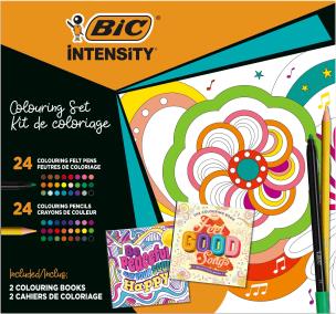 Zestaw kreatywny BIC Intensity Igloo Kit 48 szt.+ 2 szt. kolorowanki. Wydawca: Bic. Multiszop.pl Opakowanie Zestaw kreatywny BIC Intensity Igloo Kit 48 szt.+ 2 szt. kolorowanki