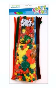 Zestaw kreatywny jesień 300szt. Wydawca: Craft With Fun. Multiszop.pl Opakowanie Zestaw kreatywny jesień 300szt