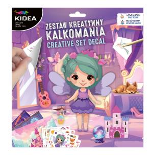 Zestaw kreatywny kalkomania Kidea. Wydawca: Derform. Multiszop.pl Opakowanie Zestaw kreatywny kalkomania Kidea