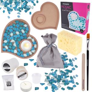 Opakowanie Zestaw kreatywny Mozaika - Świecznik Serce