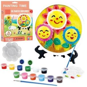 Opakowanie Zestaw kreatywny słoneczniki do malowania 3D