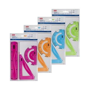 Zestaw kreślarski 3 elementy mix EASY. Wydawca: Easy Stationery. Multiszop.pl Opakowanie Zestaw kreślarski 3 elementy mix EASY