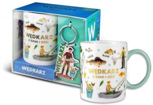 Opakowanie Zestaw kubek + brelok Wędkarz