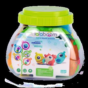 Opakowanie Zestaw kulko-klocków zwierzątka leśne 21 elementów 21 elementów Lalaboom 61676