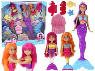 Zestaw lalek Anlily syrenki. Wydawca: Leantoys. Multiszop.pl Opakowanie Zestaw lalek Anlily syrenki