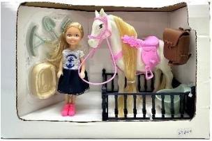 Opakowanie Zestaw lalka 13cm z koniem