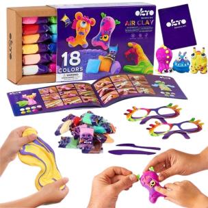 Opakowanie Zestaw lekkiej ciastoliny 18 kolorów