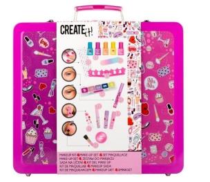 Opakowanie Zestaw Make-up mega walizka neon brokat CREATE IT!