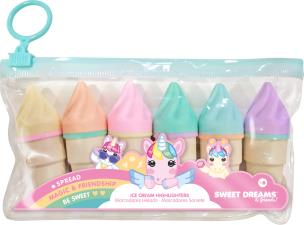 Opakowanie Zestaw markerów w kształcie loda Jednorożec  Sweet Dreams KL11568