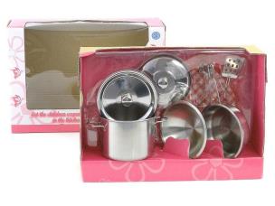 Opakowanie Zestaw metalowych garnków