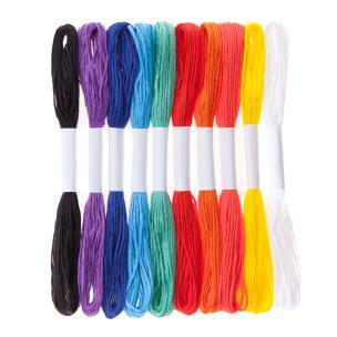 Opakowanie Zestaw mulin w nasyconych tęczowych kolorach 8m 10 szt.