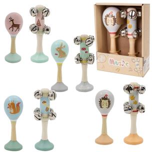 Opakowanie Zestaw muzyczny drewniany marakas i janczary