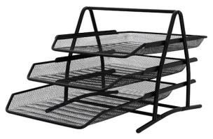 Opakowanie Zestaw na biurko Q-Connect 3 szuflady metalowe czarne