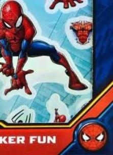 Zestaw naklejek Spider Man. Wydawca: Cass Film. Multiszop.pl Opakowanie Zestaw naklejek Spider Man