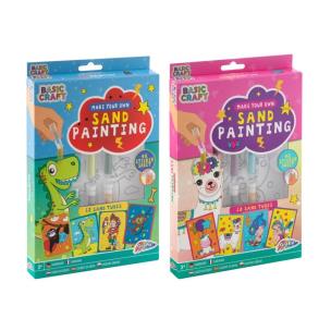 Zestaw naklejek z piaskiem 4 arkusze + 12 tub mix. Wydawca: Grafix. Multiszop.pl Opakowanie Zestaw naklejek z piaskiem 4 arkusze + 12 tub mix