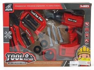 Opakowanie Zestaw narzędzi z wiertarką na baterie