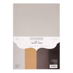 Zestaw papierów A4 20 arkuszy Earth tones 220g. Wydawca: Dalprint. Multiszop.pl Opakowanie Zestaw papierów A4 20 arkuszy Earth tones 220g