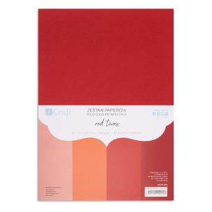 Zestaw papierów A4 20 arkuszy Red tones 220g. Wydawca: Dalprint. Multiszop.pl Opakowanie Zestaw papierów A4 20 arkuszy Red tones 220g