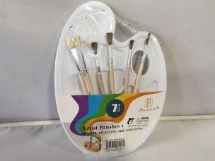 Opakowanie Zestaw pędzelków z paletą 7el
