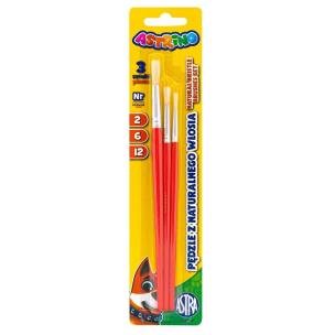 Opakowanie Zestaw pędzli z nat. włosia 2/6/12 Astrino ASTRA